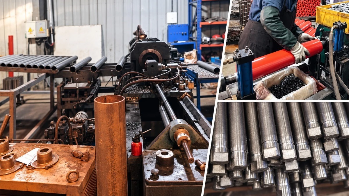 Conveyor roller tube and shaft machining for improved dimensional accuracy Conveyor roller tube and shaft machining for improved dimensional accuracy