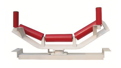Self Aligning carry idler frames Self Aligning carry idler frames