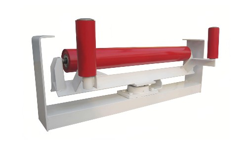 Self Aligning return idler frames Self Aligning return idler frames